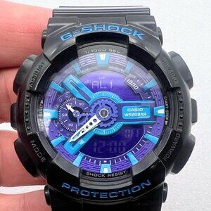 Casio G-Shock GS-110HC Rare Colorway Black Purple Blue With Original Tin Y2K